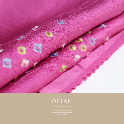 帯揚げ リサイクル お洒落 ちりめん 正絹 ピンク 絞り 未使用品 AG-1194