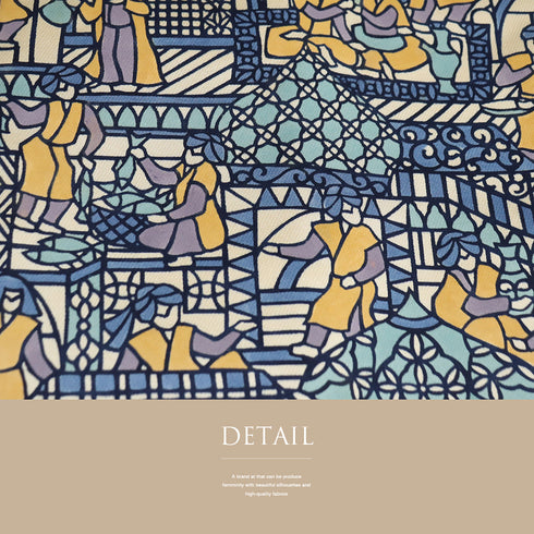 名古屋帯 リサイクル 帯丈373.5cm ポイント柄 ベージュ Mサイズ 正絹 Sランク お洒落 カジュアル