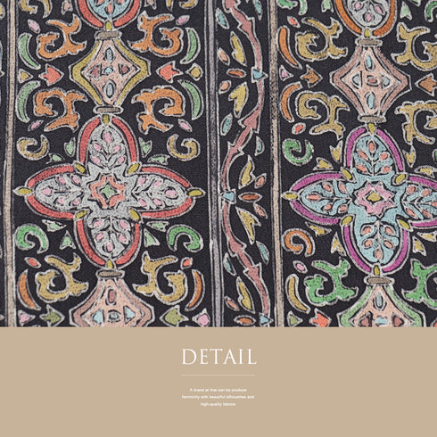 名古屋帯 リサイクル 帯丈367cm 六通 ろうけつ染め風 ちりめん パープル Mサイズ 正絹 Sランク お洒落 カジュアル