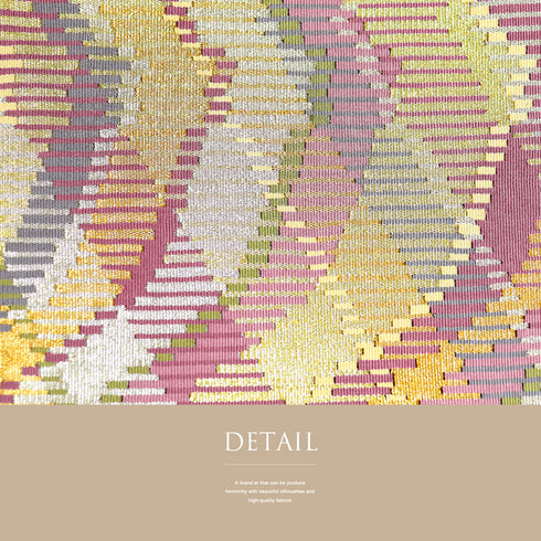 袋帯 リサイクル 帯丈452cm ポイント柄 幾何学模様 多色 Lサイズ 正絹 新品・未使用品 お洒落 カジュアル