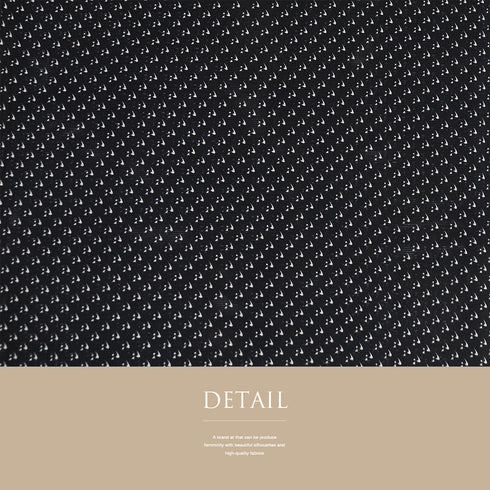 小紋 リサイクル 夏着物 身丈158cm 裄68.8cm 絽 ゆったりサイズ ブラック Mサイズ お洒落 正絹 広衿 Sランク