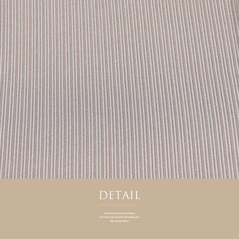 小紋 リサイクル 身丈158.3cm 裄64.4cm 袷 縞模様 ブラウン Mサイズ お洒落 不明 広衿 Sランク