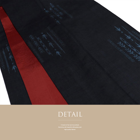 紬 リサイクル 身丈156cm 裄62.4cm 袷 絣柄 ネイビー Mサイズ お洒落 カジュアル 正絹 広衿 Sランク