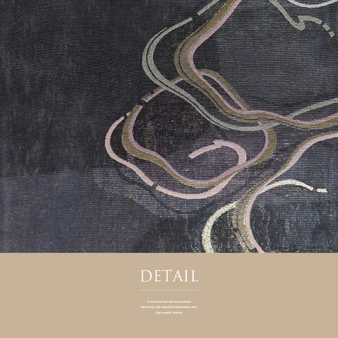 袋帯 リサイクル 帯丈436cm 六通 夏用 ブラック Mサイズ 正絹 Sランク お洒落