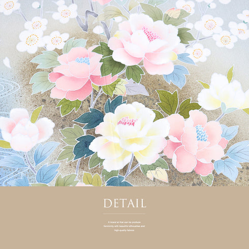 訪問着 リサイクル 身丈162.5cm 裄64.4cm 袷 花各種柄 箔 グリーン Lサイズ セミフォーマル お洒落 正絹 広衿 Aランク