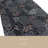 小紋 リサイクル 夏着物 身丈155.5cm 裄63.2cm 絽 部分絞り 裂切り取り文 ブラック Mサイズ お洒落 カジュアル ポリエステル 洗える着物 バチ衿 Sランク