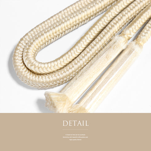 帯締め リサイクル カジュアル 手組紐 ベージュ 正絹 新品・未使用品