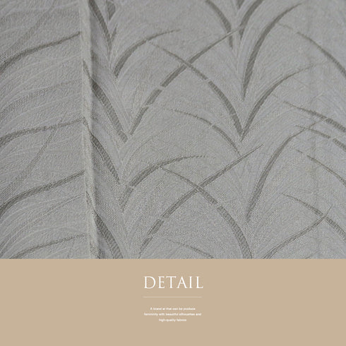 付下げ リサイクル 身丈159cm 裄66.4cm 袷 地紋 大王松模様 グレー Mサイズ セミフォーマル お洒落 落款 正絹 広衿 Sランク