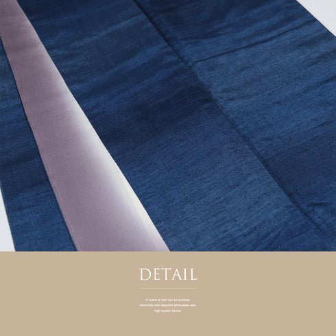 紬 リサイクル 身丈156.5cm 裄63.6cm 袷 縞模様 ラメ グラデーション ブルー Mサイズ お洒落 しつけ糸 正絹 広衿 Sランク