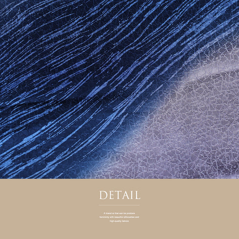 帯揚げ リサイクル お洒落 綸子 正絹 パープル ぼかし 地紋 新品・未使用品 AG-1212