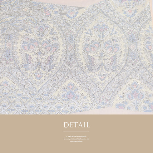 名古屋帯 リサイクル 帯丈350cm ポイント柄 開き仕立て オリエンタル柄 ピンク Sサイズ 正絹 Aランク お洒落