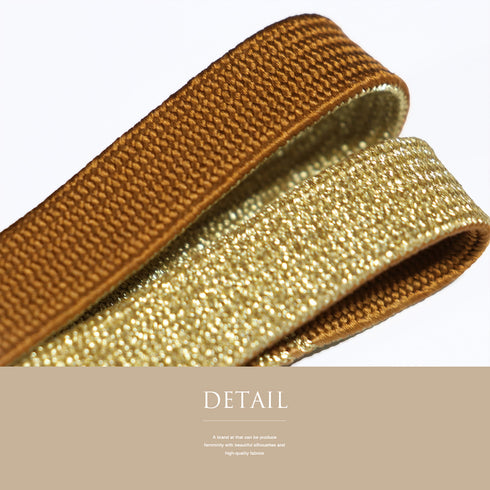 帯締め リサイクル セミフォーマル 平組紐 ブラウン 正絹 新品・未使用品