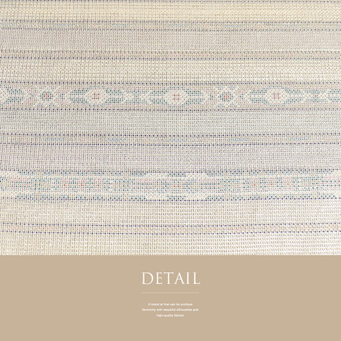 袋帯 リサイクル 帯丈426cm ポイント柄 横縞柄 ベージュ Sサイズ 正絹 Sランク お洒落