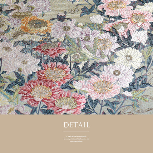 袋帯 リサイクル 帯丈438cm ポイント柄 花柄 多色 Mサイズ 正絹 Sランク フォーマル セミフォーマル