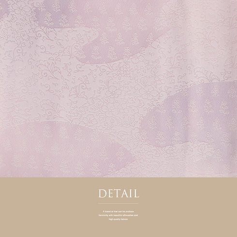 小紋 リサイクル 身丈155.3cm 裄62.8cm 袷 小花柄 滝口玲峰作 ピンク Sサイズ お洒落 カジュアル 正絹 広衿 Bランク