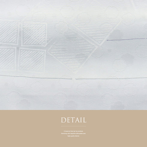 袋帯 リサイクル 帯丈442cm 全通 雪輪地紋 グレー Mサイズ 正絹 新品・未使用品 お洒落