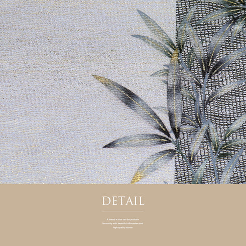 袋帯 リサイクル 帯丈448cm 全通 草柄 グレー Mサイズ 正絹 Sランク お洒落