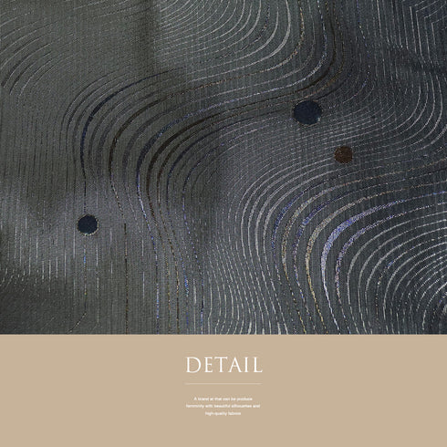 袋帯 リサイクル 帯丈442cm リバーシブル ポイント柄 全通 大島紬美術館 ブラック Mサイズ 正絹 Sランク お洒落