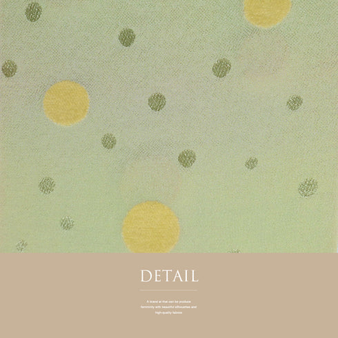 帯揚げ リサイクル お洒落 ちりめん 正絹 グリーン 丹後ちりめん 水玉柄 新品・未使用品 AG-1242