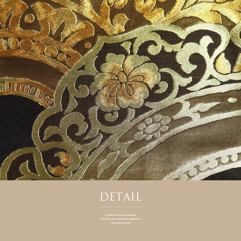 袋帯 リサイクル 帯丈432cm 六通 川島織物 牡丹唐草模様 ゴールド Sサイズ 正絹 新品・未使用品ランク フォーマル