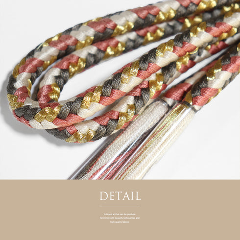 帯締め リサイクル カジュアル 丸組紐 多色 正絹 新品・未使用品