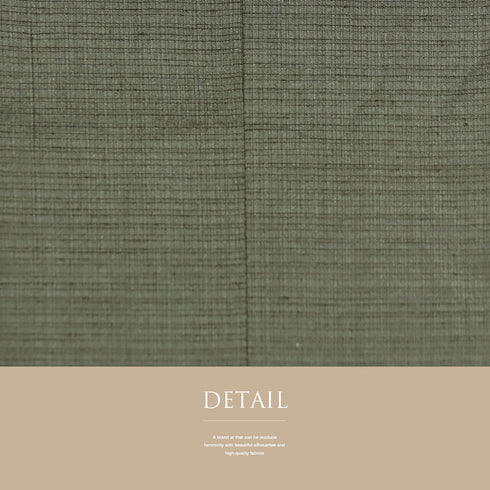 道中着 リサイクル 身丈106.7cm 裄64.2cm 袷 紬 ロング丈 地紋 グリーン Sサイズ お洒落 正絹 Sランク