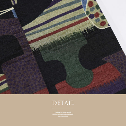 半巾帯 リサイクル 帯丈400cm 全通 抽象柄 両面柄 撫松庵 多色 SSサイズ 正絹 Sランク カジュアル お洒落