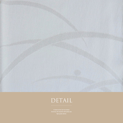 長襦袢 リサイクル 長襦袢 身丈130cm 裄66cm 袷 露芝の地紋 ホワイト Mサイズ ポリエステル 洗える着物 袖無双 Sランク