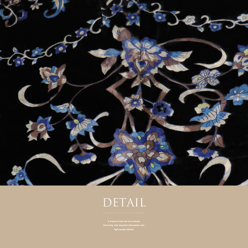 ショール ブラック 正絹 未使用品 国重 和装ショール ベルベット オーガンジー