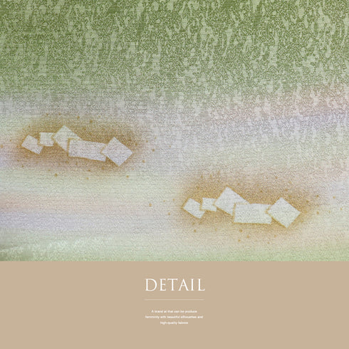 帯揚げ リサイクル お洒落 綸子 正絹 グリーン 金ラメ ぼかし柄 新品・未使用品 AG-1232