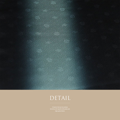 訪問着 リサイクル 身丈159cm 裄64.4cm 袷 縦ぼかし柄 パールトーン加工 ブラック Mサイズ セミフォーマル お洒落 五つ紋 正絹 広衿 Sランク