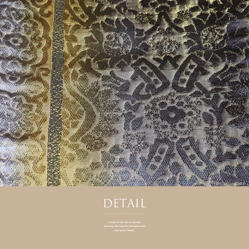 袋帯 リサイクル 帯丈452cm 六通 地紋に縦ぼかし柄 多色 Lサイズ 正絹 Sランク セミフォーマル お洒落