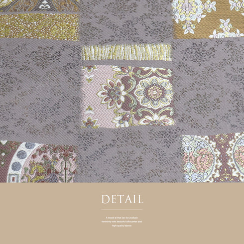 袋帯 リサイクル 帯丈436cm 六通 織美絵 京の名工 染匠越後屋通博 パープル Mサイズ 正絹 新品・未使用品 フォーマル セミフォーマル