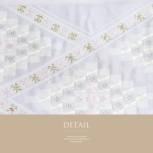 名古屋帯 リサイクル 帯丈348cm ポイント柄 開き仕立て 抽象柄 パープル Sサイズ 正絹 Aランク お洒落