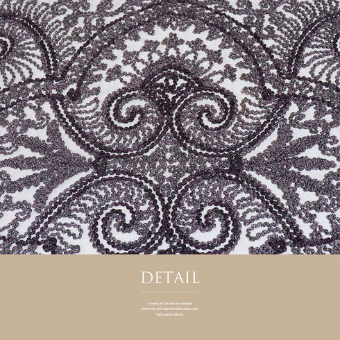 ショール リサイクル お洒落 パープル 正絹 Sランク 無月 泥染絣 本場奄美大島