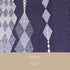 小紋 リサイクル 身丈152cm 裄64cm 袷 菱つなぎ柄 地紋 松本伸 パープル Sサイズ お洒落 カジュアル 正絹 バチ衿 Aランク