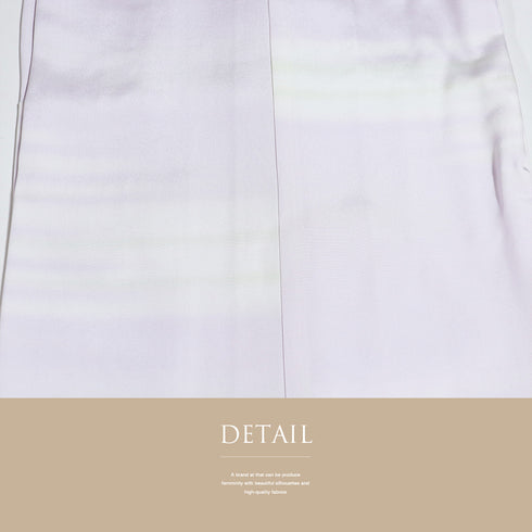 長襦袢 リサイクル 長襦袢 身丈126cm 裄62.6cm 袷 ぼかし柄 後身頃居敷当て付き パープル Sサイズ 正絹 Aランク