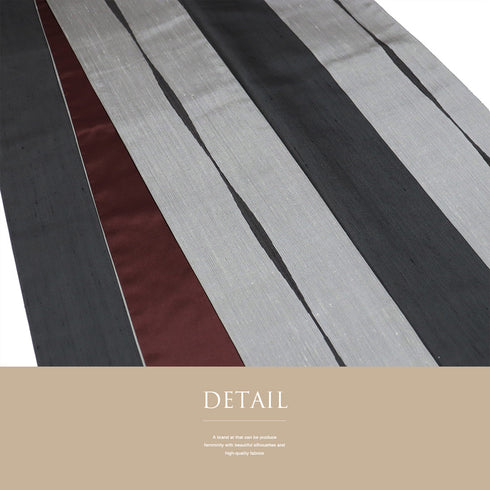 紬 リサイクル 身丈157.3cm 裄64cm 袷 伝統的工芸品 凛 染め分け柄 グレー Mサイズ お洒落 カジュアル 正絹 広衿 Aランク