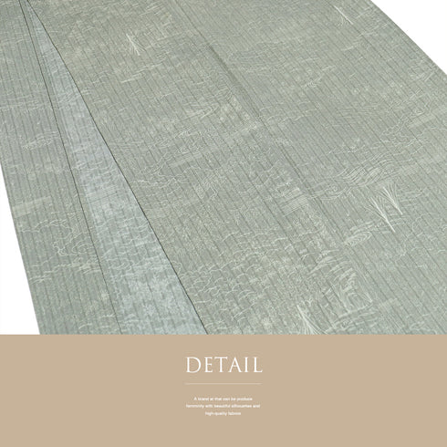 小紋 リサイクル 身丈155.3cm 裄62.4cm 単衣 水辺柄 グリーン Sサイズ お洒落 正絹 広衿 Sランク