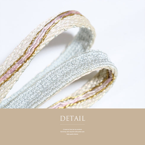 帯締め リサイクル カジュアル 手組紐 多色 正絹 新品・未使用品 三分金糸