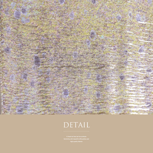 訪問着 リサイクル 身丈155.5cm 裄64.6cm 袷 金銀通し模様 地紋 イエロー Mサイズ お洒落 しつけ糸 正絹 広衿 Sランク