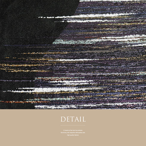 袋帯 リサイクル 帯丈448cm 六通 抽象柄 西陣織 唐網織 ブラック Mサイズ 正絹 新品・未使用品 お洒落