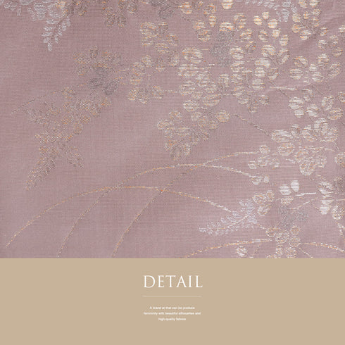 名古屋帯 リサイクル 帯丈430cm 六通 萩柄 ピンク LLサイズ 不明 Sランク フォーマル