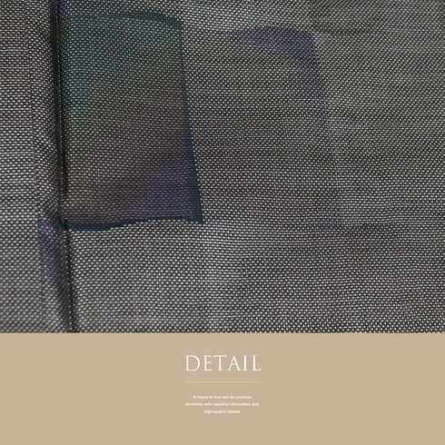 大島紬 リサイクル 身丈159.3cm 裄64.8cm 袷 市松模様 ブラック Mサイズ カジュアル お洒落 しつけ糸 正絹 広衿 Sランク