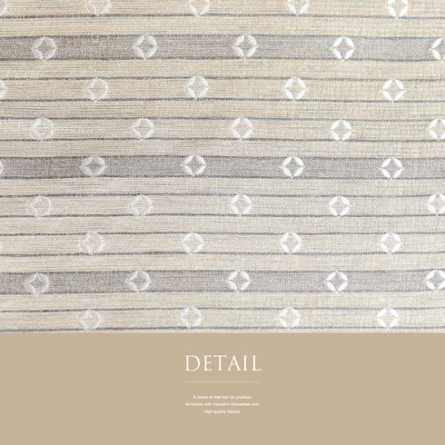 袋帯 リサイクル 帯丈438cm 全通 横縞柄 ベージュ Mサイズ 正絹 Sランク お洒落