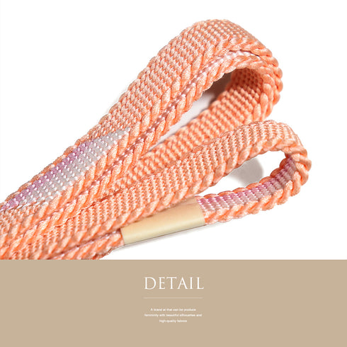 帯締め 平組紐 ピンク 正絹 新品・未使用品