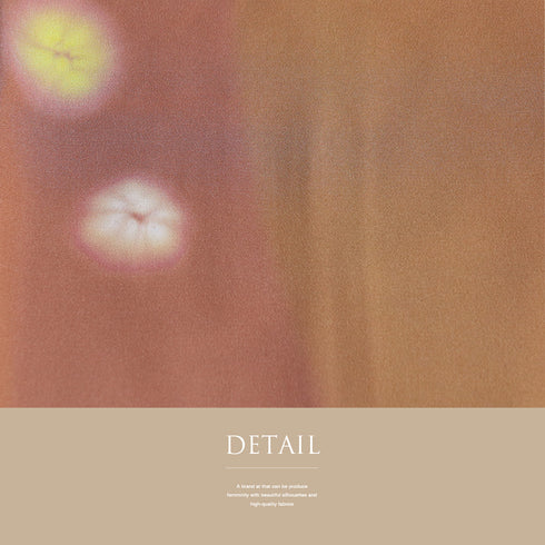 長襦袢 リサイクル 長襦袢 身丈122.5cm 裄64.4cm 袷 ぼかし 花柄 オレンジ Sサイズ お洒落 しつけ糸 正絹 袖無双 Sランク