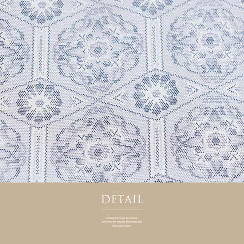 小紋 リサイクル 身丈157.5cm 裄66.8cm 袷 花柄 グレー Mサイズ お洒落 カジュアル 正絹 広衿 Aランク