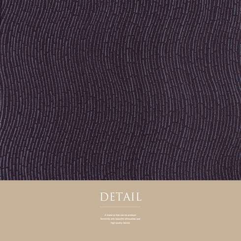 帯締め・帯揚げセット リサイクル ゆるぎ パープル 正絹 新品・未使用品 デザイン竹縞