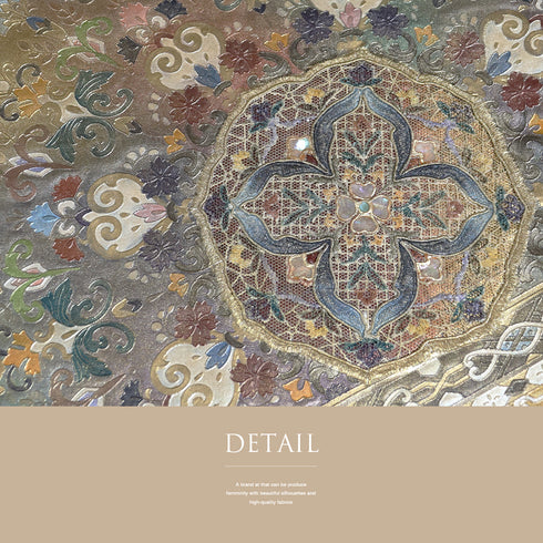 袋帯 リサイクル 帯丈436cm ポイント柄 華文柄 螺鈿細工 多色 Mサイズ 正絹 Sランク フォーマル お洒落